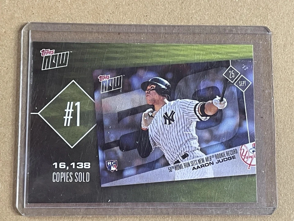 2018 Topps Now New Rookie Home Run Record TN-1 Aaron Judge (Yankees) - Image 1 of 1