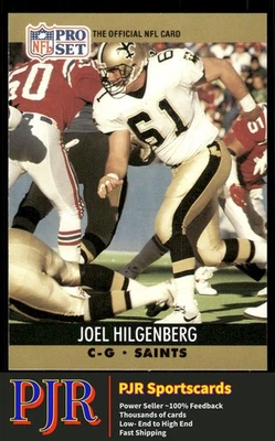 Joel Hilgenberg 1990 Pro Set #588 New Orleans Saints Rookie - Image 1 of 2