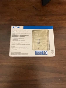 Eaton Thermoplastische Wandplatte Standardgröße Elfenbein, Innen 10er Pack - Bild 1 von 8