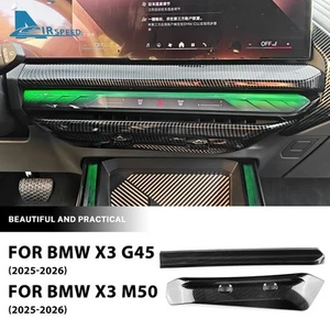 Center Console Air Vent Trim ABS Carbon Fiber Texture For BMW X3 G45 2025-2026 - Picture 1 of 9
