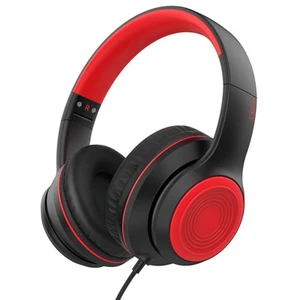 A8 Wired Over-Ear Headphones with Microphone, Lightweight Folding Portable He... - Picture 1 of 7