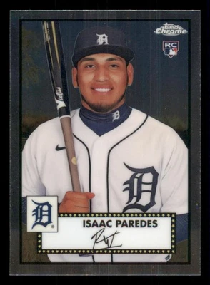 2021 Topps Chrome Platinum Anniversary #40 Isaac Paredes RC - Image 1 of 2