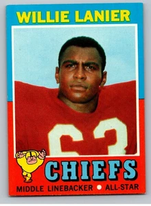 1971 Topps Football Set-Break #114 Willie Lanier RC Chiefs *WSC* - Picture 1 of 2