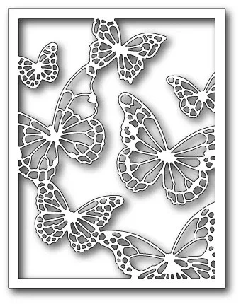 Fustelle Big Shot Sizzix Memory Box Floating Butterfly Frame - Bild 1 von 1