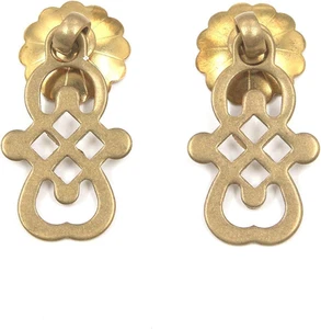 Drawer Pulls Brass Dresser Pull Chinese Desk Drawer Hardware Cabinet Pull Handle - Picture 1 of 3