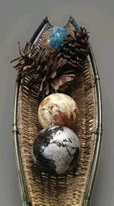 Dekorative Tischplatte Centerpeice Korb/Metall - Bild 1 von 17