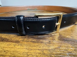 Brooks Brothers Echtleder Schwarz Herren Gürtel Made in Italy Größe 38 - Bild 1 von 10