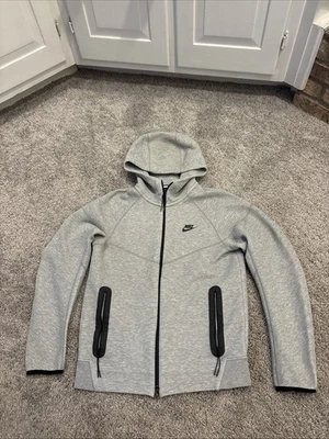 Sudadera con capucha Nike Sportswear Tech polar cremallera completa gris jaspeado FB7921-063 para hombre S LEER Foto 1 de 4