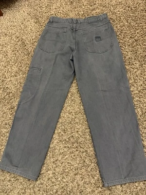 VTG Y2K Marithe Francois Girbaud Baggy Straight Jeans Gray Hip Hop Mens Sz 34x30 - Image 1 of 4