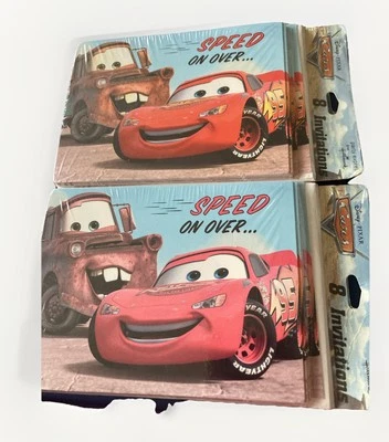 Disney Cars Iluminar McQueen Cumpleaños Fiesta Invitaciones Fiesta Paquete de 8 x 2 Foto 1 de 4