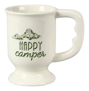 Happy Camper Weekend Campground Traveller Keramik Kaffee Latte Tee Becher - Bild 1 von 2