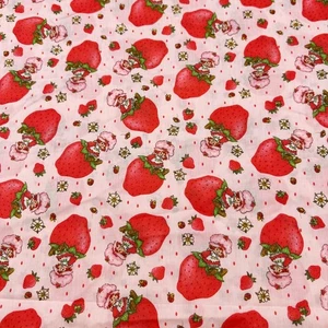 1 FQ 18" x 21" Classic Vintage Strawberry Shortcake Fabric - Picture 1 of 3