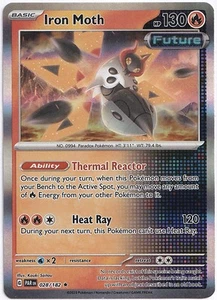 Iron Moth - 028/182 - NM - Rare Holo - SV: Paradox Rift - Pokemon TCG - Picture 1 of 2