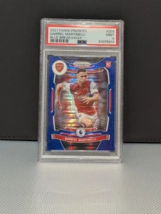 PSA MINT 9 2021 Gabriel Martineli Panini EPL Prizm Blue Breakaway /199 Rookie RC - Bild 1 von 2