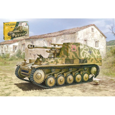 SD KFZ 124 WESPE 10,5 cm KIT 1:72 Italeri Kit Mezzi Militari Modellino Nuovo - Immagine 1 di 3