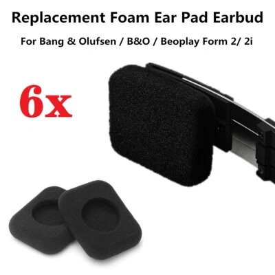 6 fundas de cojín de almohadillas de espuma para auriculares Bang&Olufsen/B&O/Beoplay Form 2/2i - Imagen 1 de 4