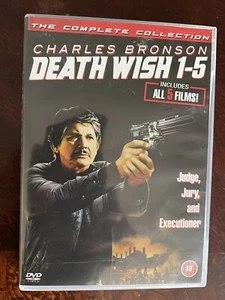 Death Wish 1-5 Complete Collection DVD Starring Charles Bronson (REGION 2) - Picture 1 of 1