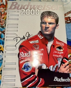 Póster de colección de la temporada inaugural de Dale Earnhardt Jr cerveza Budweiser Nascar 2000 - Imagen 1 de 4