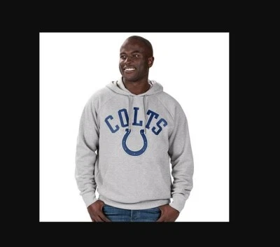Новый NFL официальный Индианаполис Colts значок пуловер флисовая толстовка с капюшоном маленький - Изображение 1 из 3