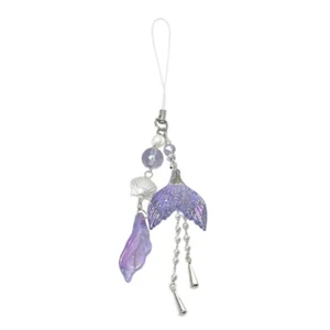 Mermaids Tail Pearls Effect Phone Lanyard Portable for Travel and Shopping - Zdjęcie 1 z 8