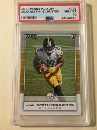 2017 Panini Playoff JUJU SMITH-SCHUSTER RC Steelers Rookie PSA 10 Pop 8 - Image 1 of 1