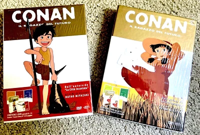 Rare HAYAO MIYAZAKI Future Boy CONAN Limited Edition R2PAL DVD 2 boxsets & Books - Image 1 of 4