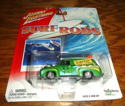 RARE BP Johnny Lightning Surf Rods Solana Beach 1955 Ford Panel Truck Diecast - Image 1 of 4