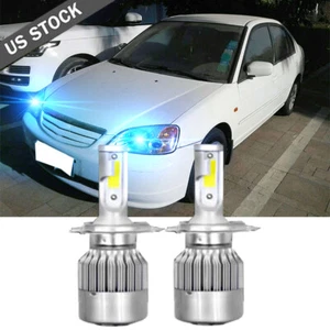 LED Headlight Kit 8000K Ice Blue High&Low Bulbs fit for HONDA CIVIC 1992-2003 - Picture 1 of 10