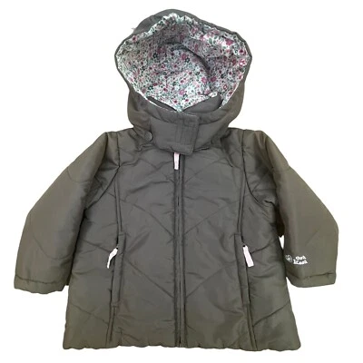 Chaqueta con Capucha Desmontable Oshkosh Niñas Invierno Marrón/Rosa Talla 4 Foto 1 de 4