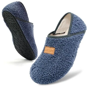 Slipper for Women Men Slipper Socks Fuzzy House Shoes Rubber Sole Slip On Sof... - Picture 1 of 6