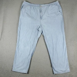 Pantalone uomo Ralph Lauren taglia 4XB 46x29 blu chiaro pizzo cravatta chino - Foto 1 di 14
