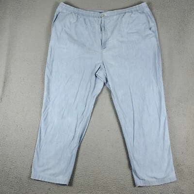Ralph Lauren Pants Mens Size 4XB 46x29 Light Blue Lace Tie Chino Trousers - Image 1 of 4