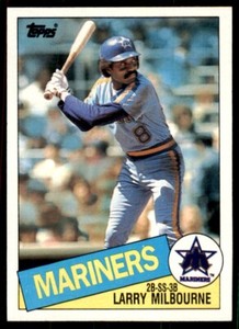 1985 Topps Larry Milbourne Baseball Cards #754