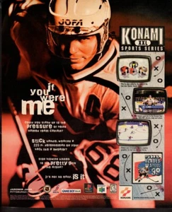 Anuncio impreso vintage JUEGOS Konami XXL Serie Deportiva Jaromir Jagr Pingüinos - Imagen 1 de 1