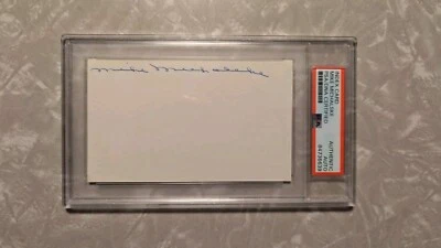 Mike Michalske Signed Index Card - Image 1 of 2