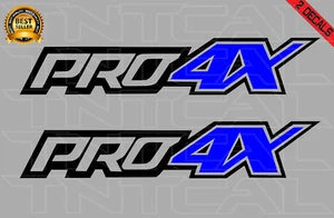 PRO-4X Decal Set Fits: Nissan Titan Truck Bedside Pro4x Vinyl Sticker Black/Blue - Bild 1 von 1
