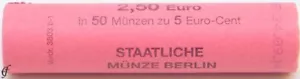 Deutschland BRD Rolle 5 Cent 2011 A Berlin mit 50 Münzen prägefrisch - Bild 1 von 1