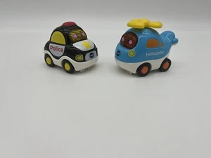 Vtech Go Go Smart Wheels Police Car and Helicopter Toy Lot Tested and Works - Picture 1 of 16