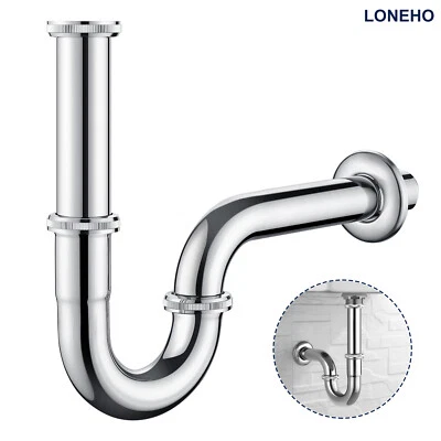 Siphon Röhrensiphon Geruchsverschluss Edelstahl Sifon Waschtisch Abfluss Ablauf