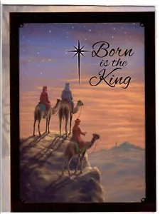 Born is the King Christmas Card with Matching Envelope - I Combine S/H - Picture 1 of 2