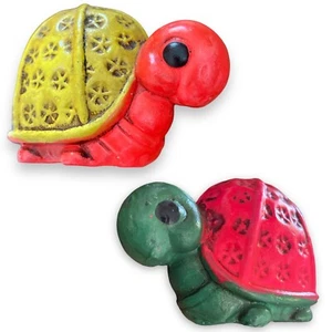 Vintage 60s 70s Hippie Psychedelic TURTLE Kitchen Salt & Pepper Shakers Japan - Picture 1 of 11