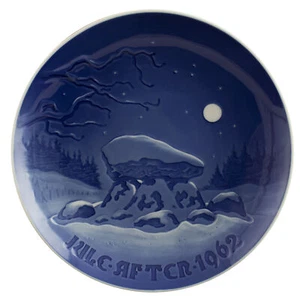 ROYAL COPENHAGEN BING&GRONDAHL PIATTO DI NATALE 1962 ORIGINALE PORCELLANA PRIMA - Picture 1 of 4