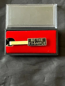 Be The Example Square Compass Master Mason Tie Bar Necktie Gold Color NEW! - Picture 1 of 1