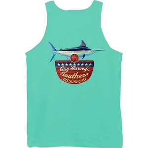 Guy Harvey Southern Fish Boat Beach Tank Top...Pick Size..Celadon.New W/Tags - Picture 1 of 8