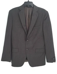 Marc Anthony Mens 191876 Brown Striped Two Button Jacket Size 38S - Picture 1 of 8
