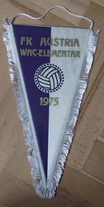 1975 FK Austria Wien WAC Elementar Vienna Football Club Soccer Pennant Flag - Picture 1 of 4