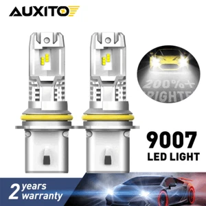 9007 HB5 LED Headlight Bulbs High Low Beam Car Light HID White 6500K 24000LM A - Picture 1 of 7