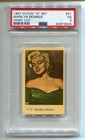 1957 Dutch Gum Movie Film Cards "S" Set 31 Marilyn Monroe PSA 3 vintage graded