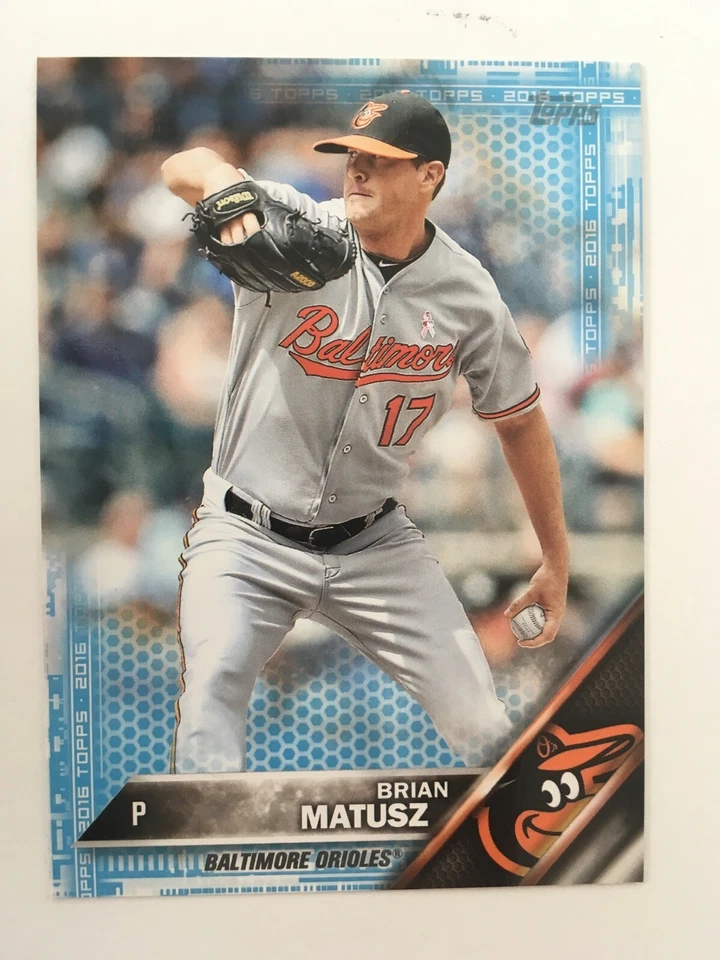 2016 Topps Mini Blue Parallel Brian Matusz Orioles 411 #'d /10 Rare Low S&H - Image 1 of 1
