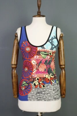 Blusa sin mangas túnica multicolor Save the Queen talla XL Foto 1 de 4